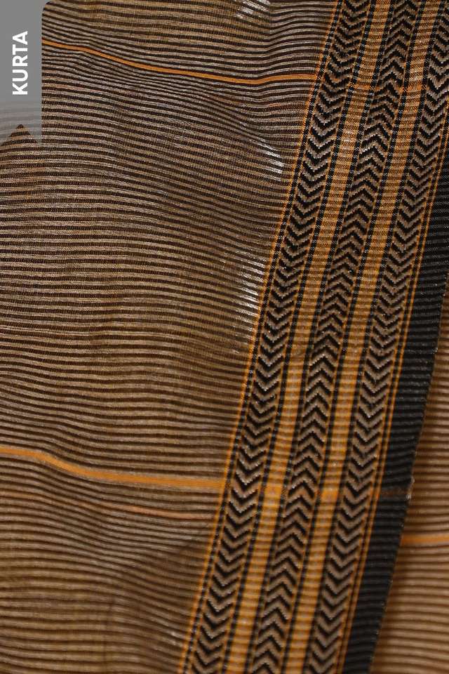 Brown Woven Pure Silk Tissue Unstitched Suit Set thumbnail image number null