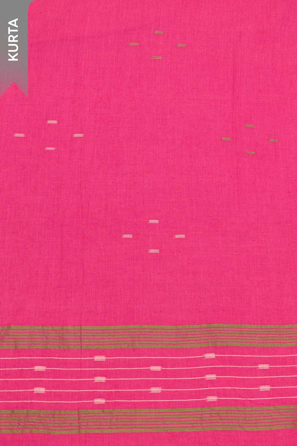 Pink Pure Cotton Jamdani Unstitched Suit Set image number null