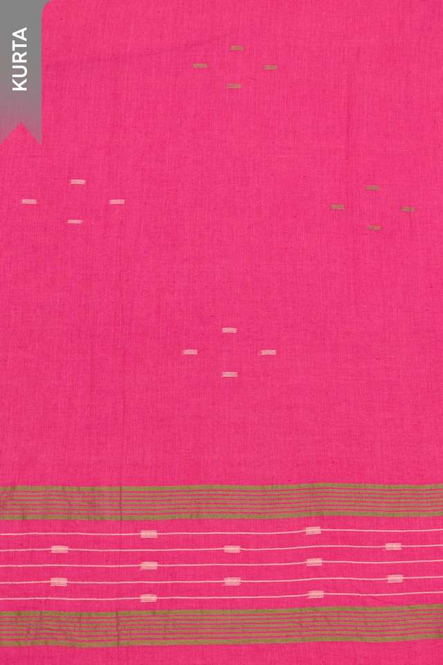 Pink Pure Cotton Jamdani Unstitched Suit Set thumbnail image number null
