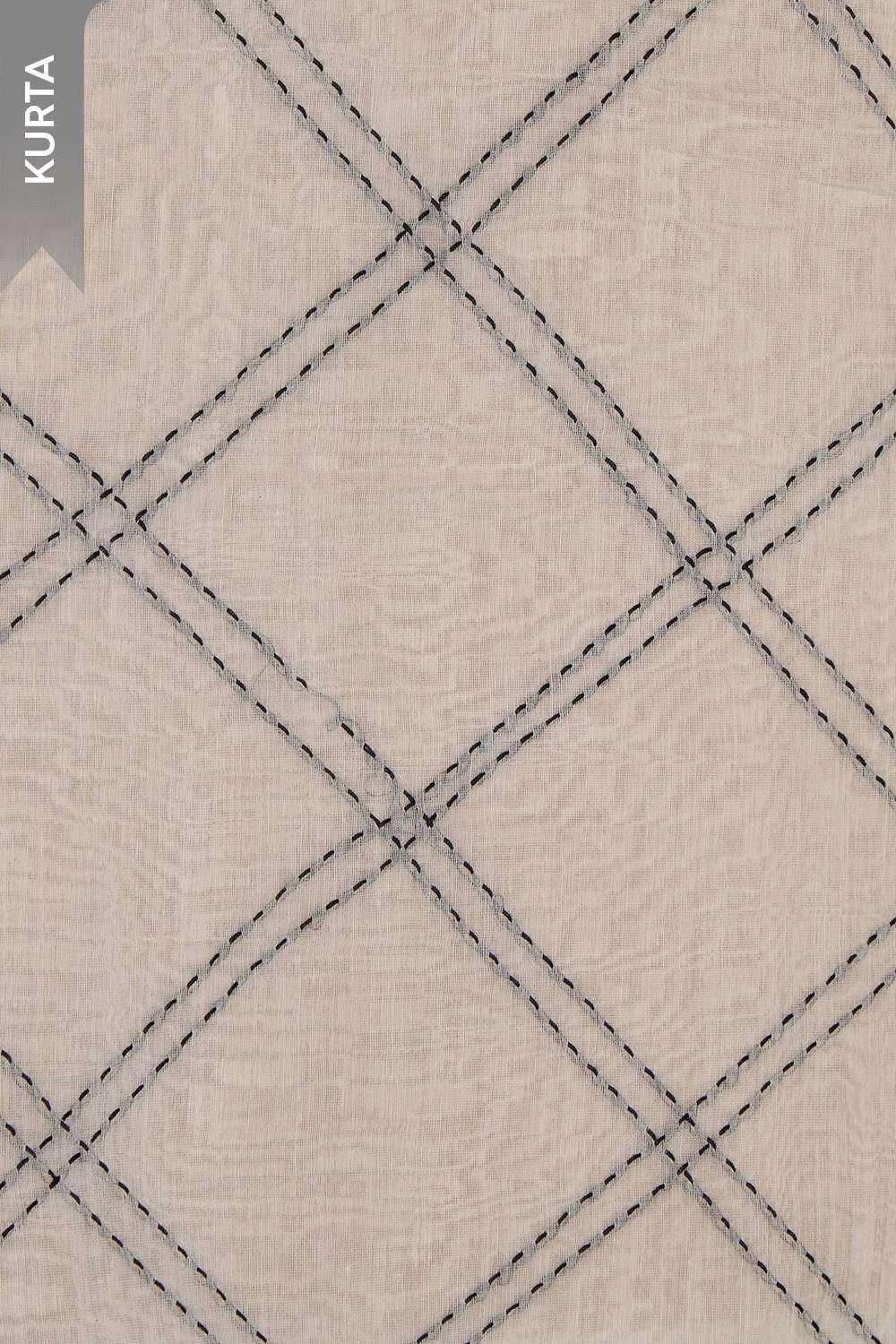 Off White Pure Silk Cotton Embroidered Unstitched Suit Set image number null