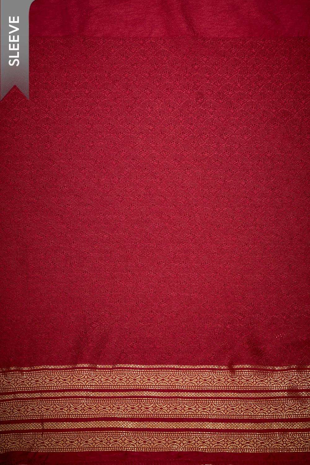 Dark Red Viscose Brocade Unstitched Suit Set image number null