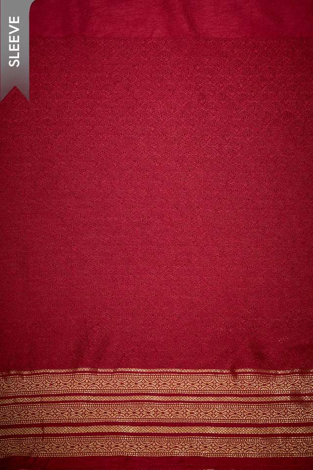Dark Red Viscose Brocade Unstitched Suit Set thumbnail image number null