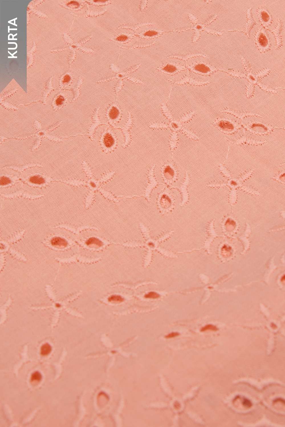 Light Orange Pure Cotton Embroidered Unstitched Suit Set image number null