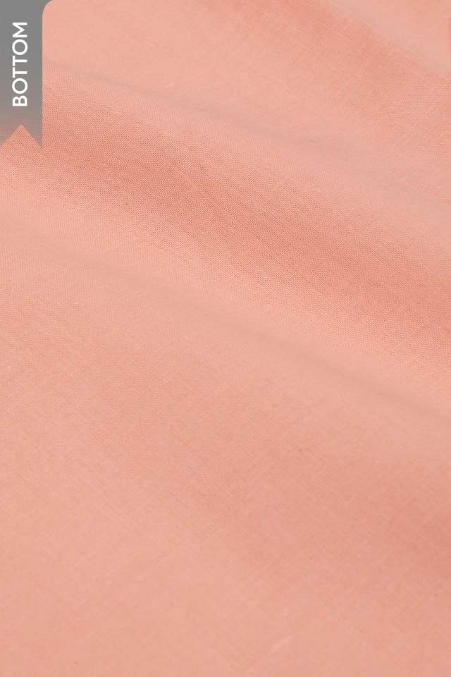 Light Orange Pure Cotton Embroidered Unstitched Suit Set thumbnail image number null