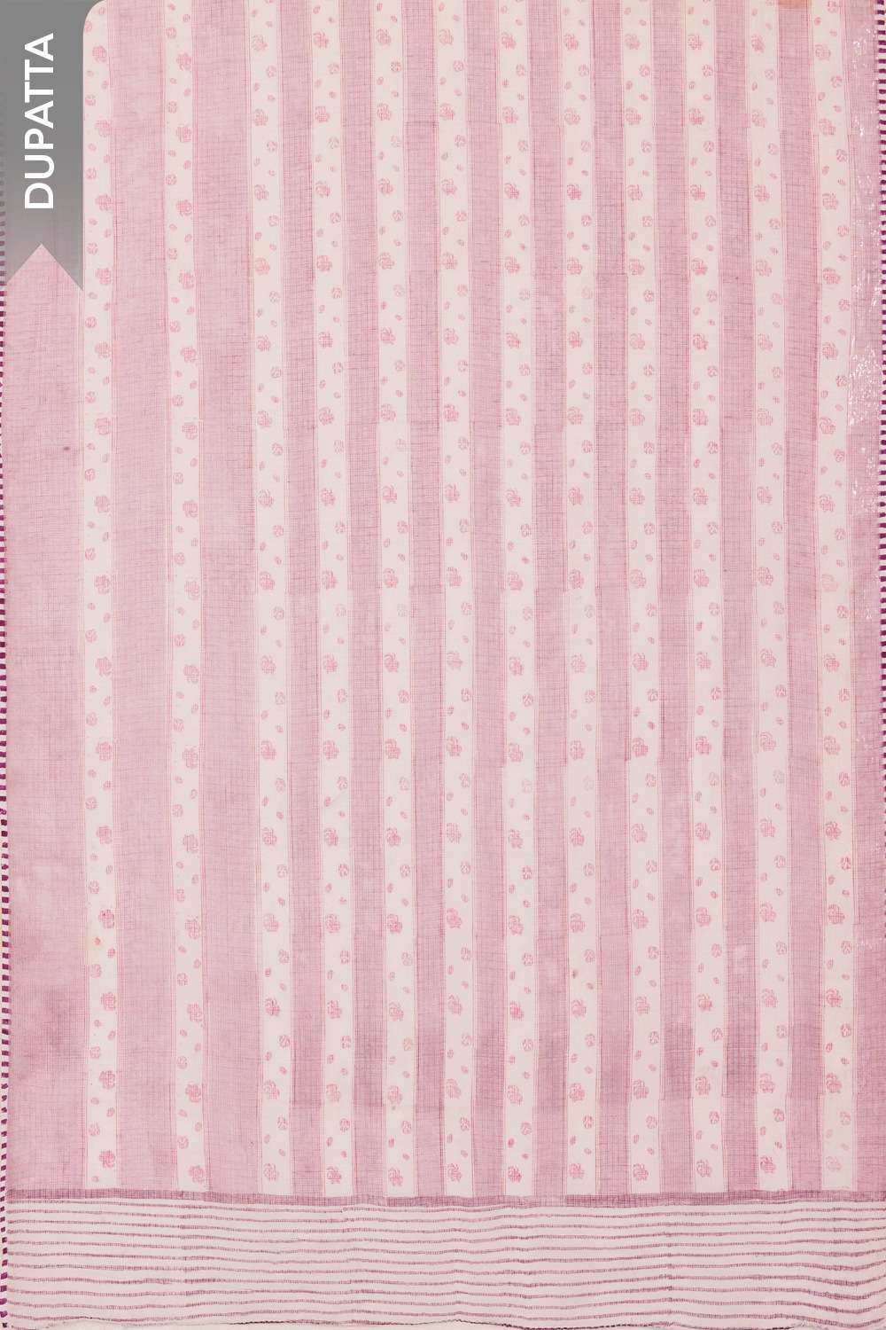 Purple Pure Cotton Printed Sanganeri Unstitched Suit Set image number null
