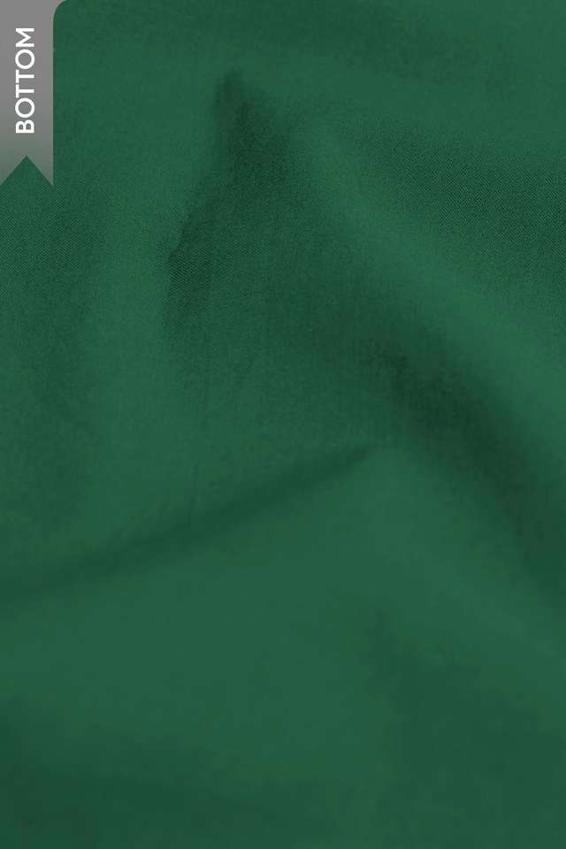 Dark Green Pure Cotton Embroidered Unstitched Suit Set thumbnail image number null