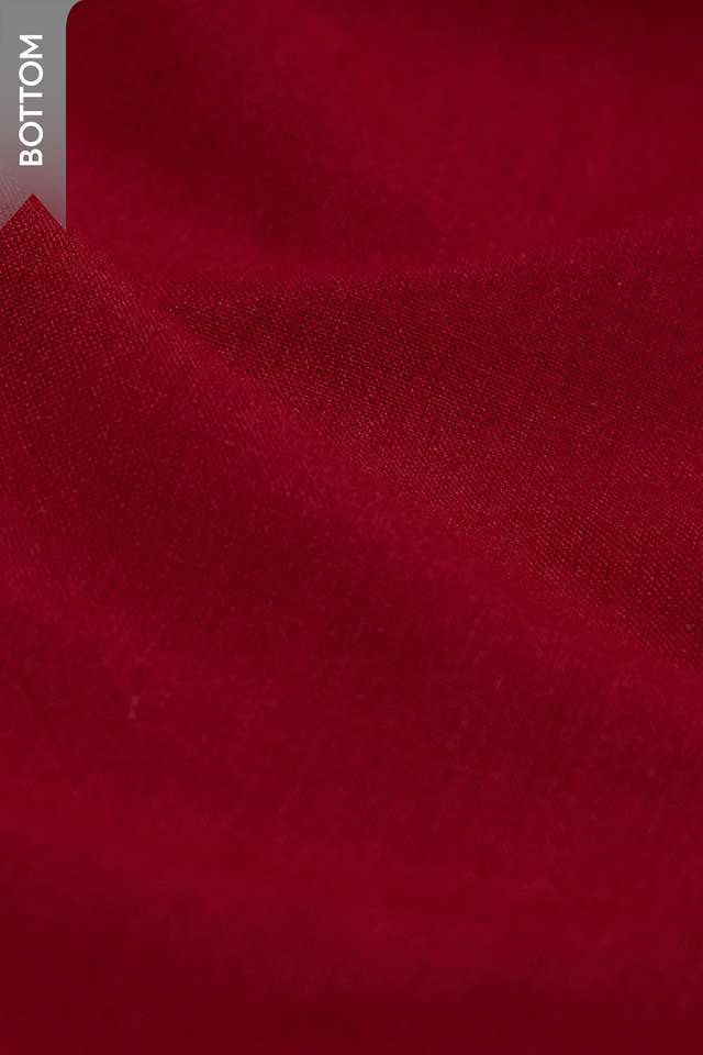 Dark Red Lambani Embroidered Pure Cotton Unstitched Suit Set thumbnail image number null