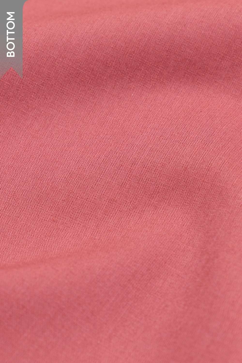 Light Pink Pure Silk Cotton Printed Sanganeri Unstitched Suit Set image number null