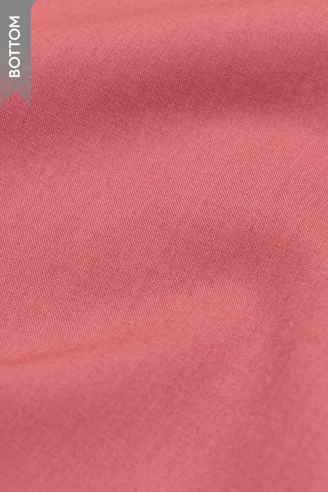 Light Pink Pure Silk Cotton Printed Sanganeri Unstitched Suit Set thumbnail image number null