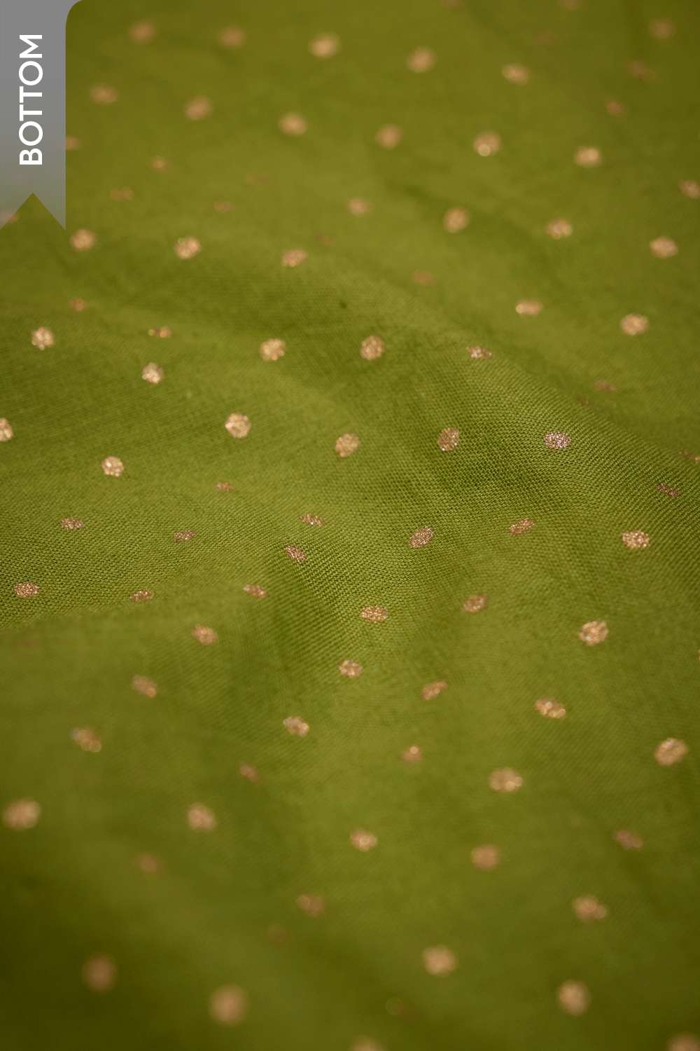 Green Pure Silk Cotton Printed Mukaish Unstitched Suit Set image number null