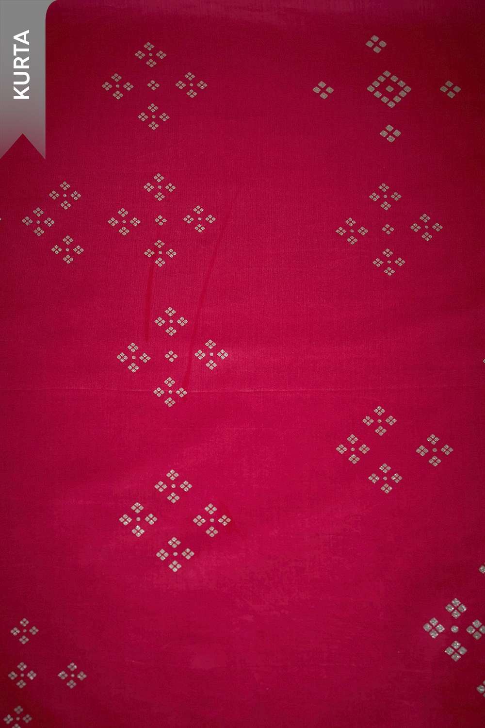 Dark Pink Screen Printed Pure Silk Cotton Unstitched Suit Set image number null