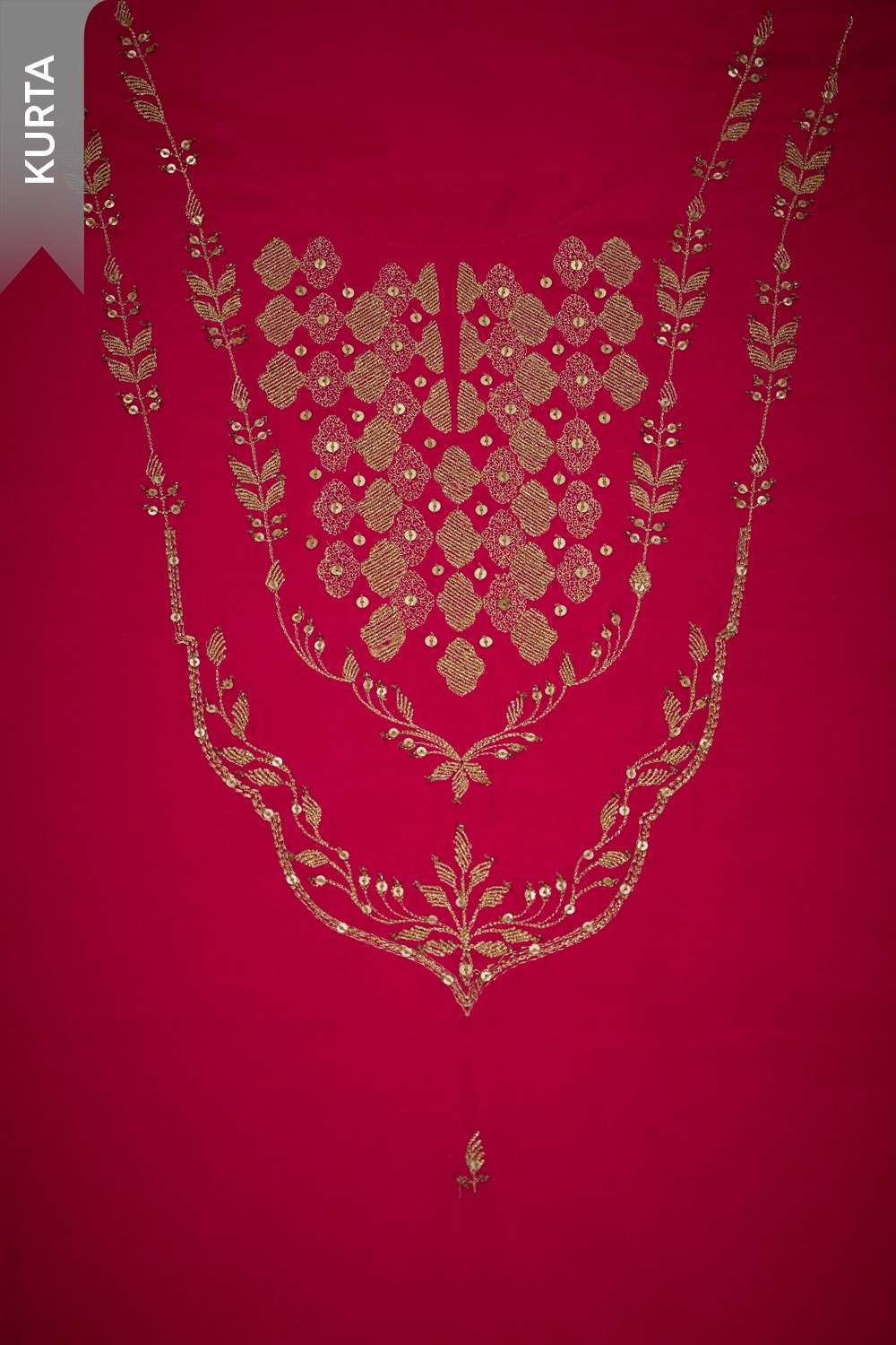 Pink Embroidered Viscose Unstitched Suit Set image number null