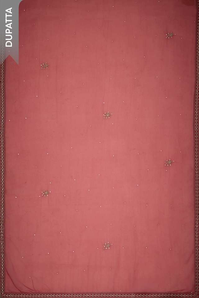 Pink Embroidered Pure Silk Cotton Unstitched Suit Set thumbnail image number null