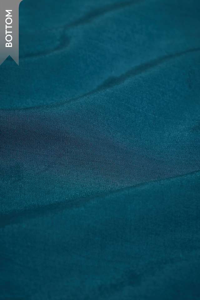 Blue Pure Silk Cotton Embroidered Unstitched Suit Set thumbnail image number null
