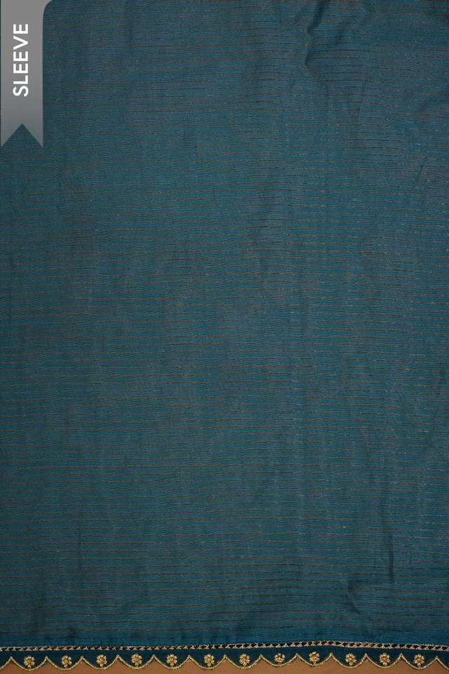 Blue Pure Silk Cotton Embroidered Unstitched Suit Set thumbnail image number null