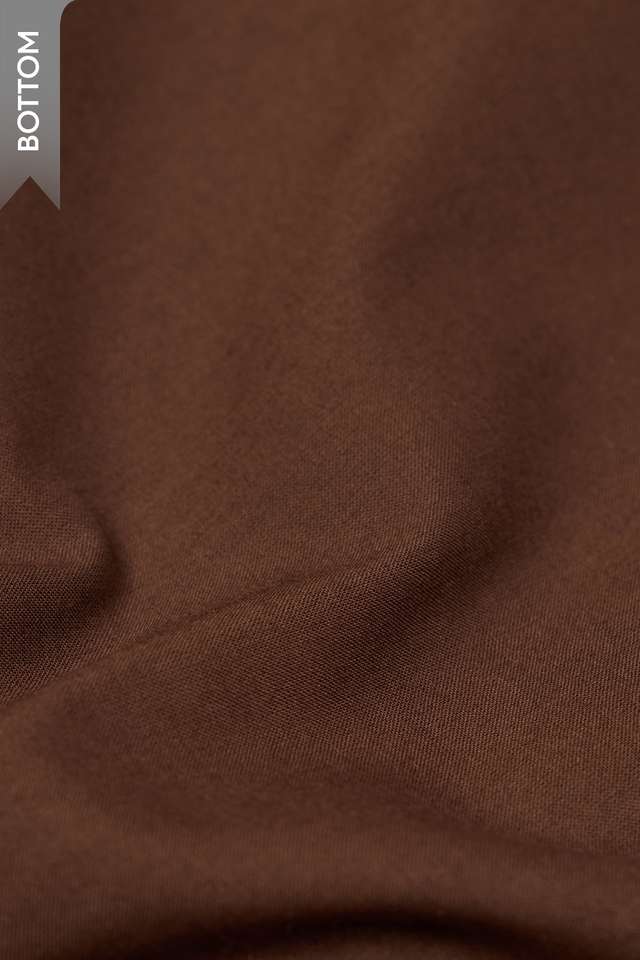 Brown Pure Silk Cotton Tie & Dye Shibori Unstitched Suit Set thumbnail image number null
