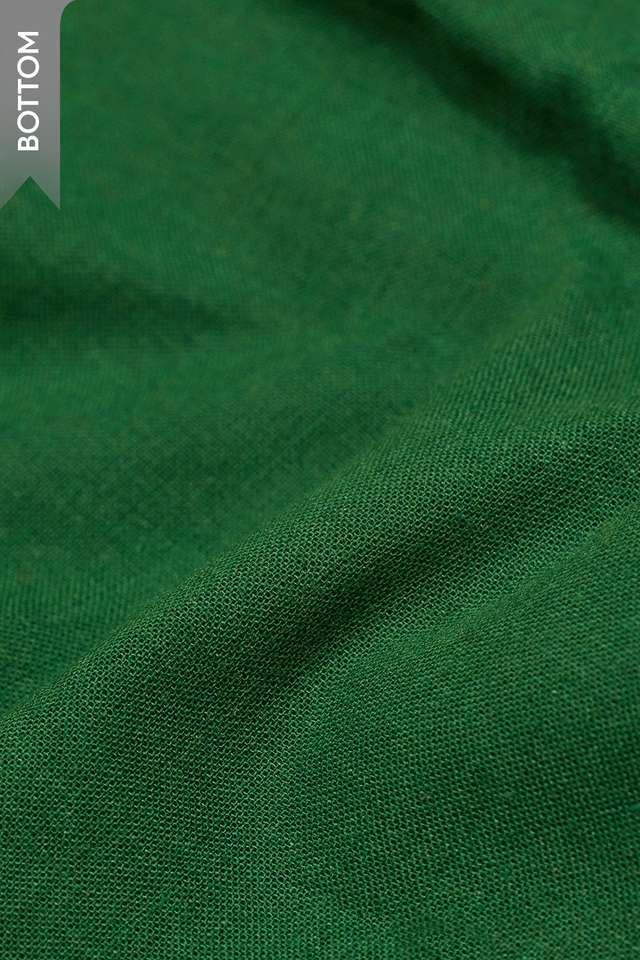 Dark Green Woven Pure Cotton Unstitched Suit Set thumbnail image number null