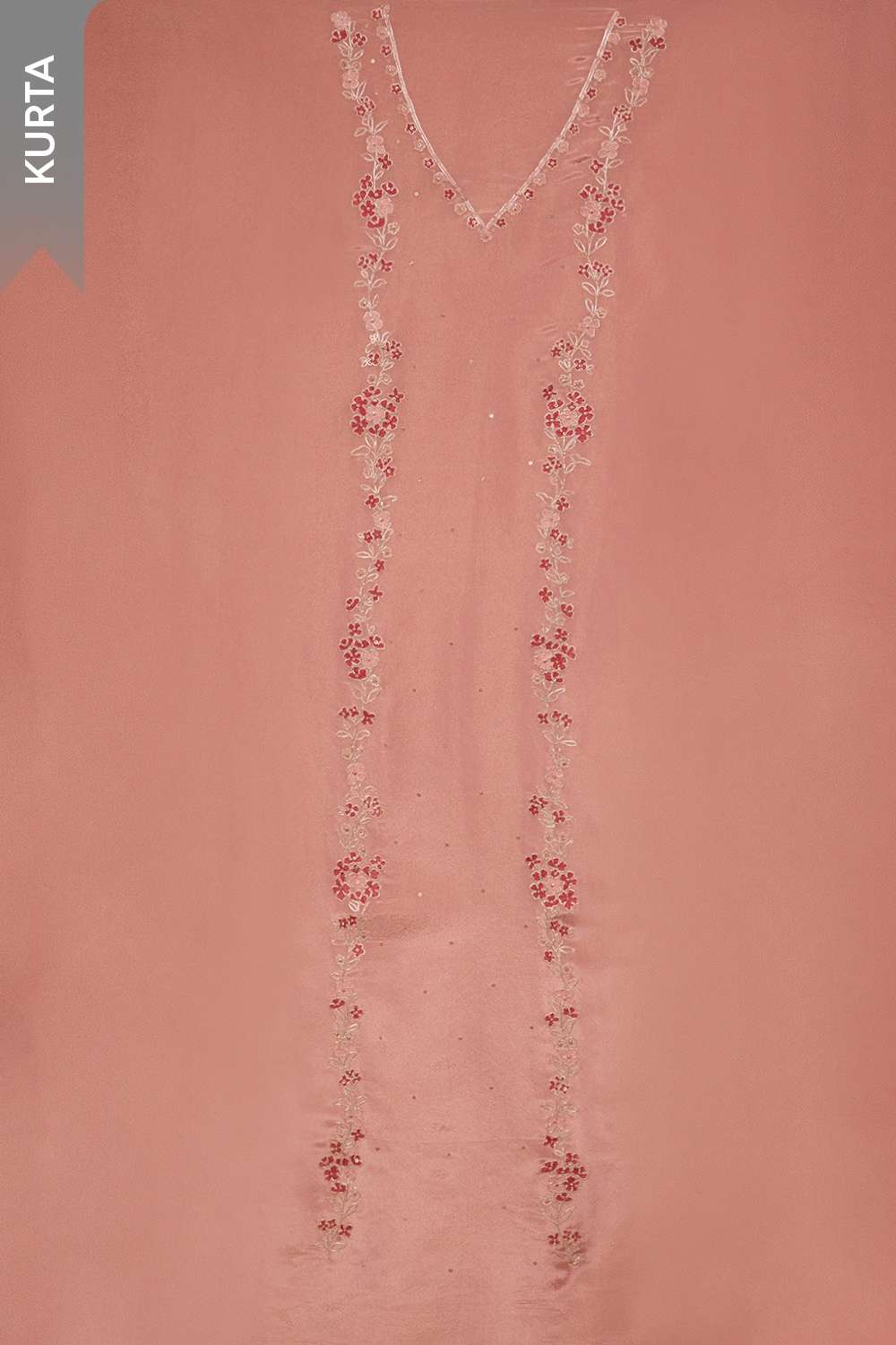 Light Pink Viscose Tissue Embroidered Unstitched Suit Set image number null