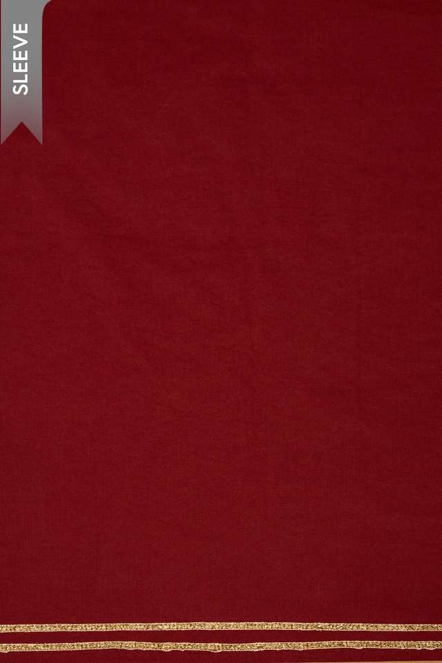 Dark Red Pure Cotton Ajrakh Embroidered Unstitched Suit Set thumbnail image number null