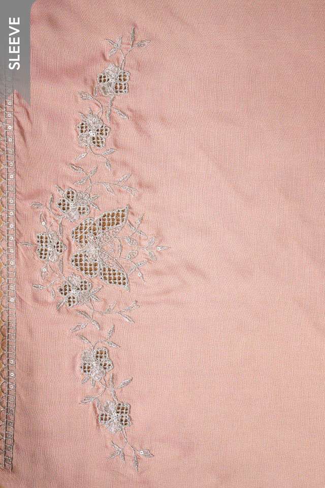 Light Pink Pure Viscose Embroidered Unstitched Suit Set thumbnail image number null