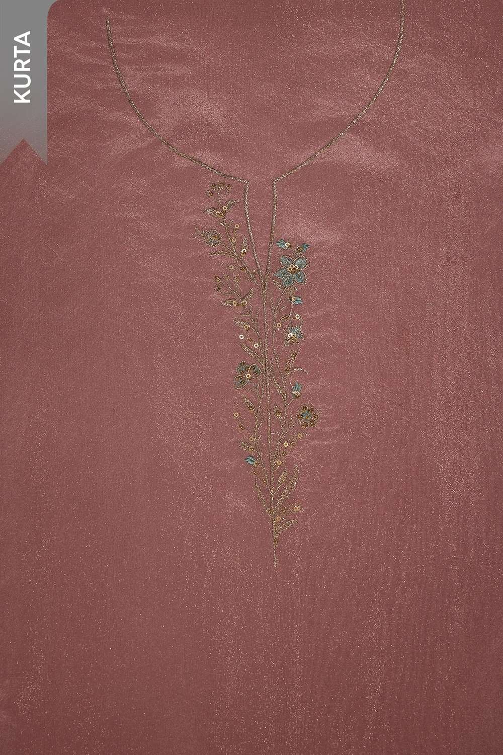 Violet Viscose Tissue Embroidered Unstitched Suit Set image number null