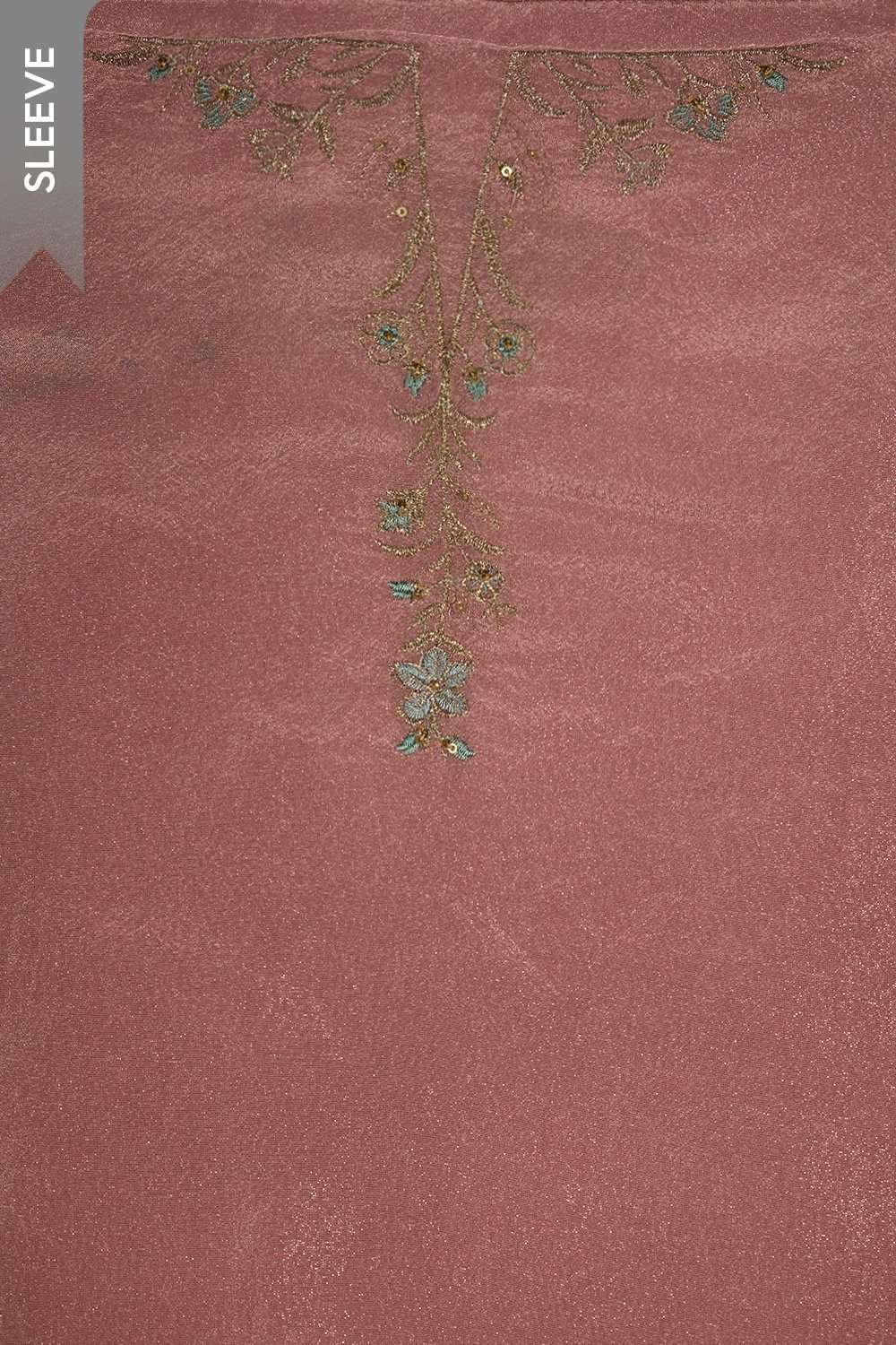 Violet Viscose Tissue Embroidered Unstitched Suit Set image number null