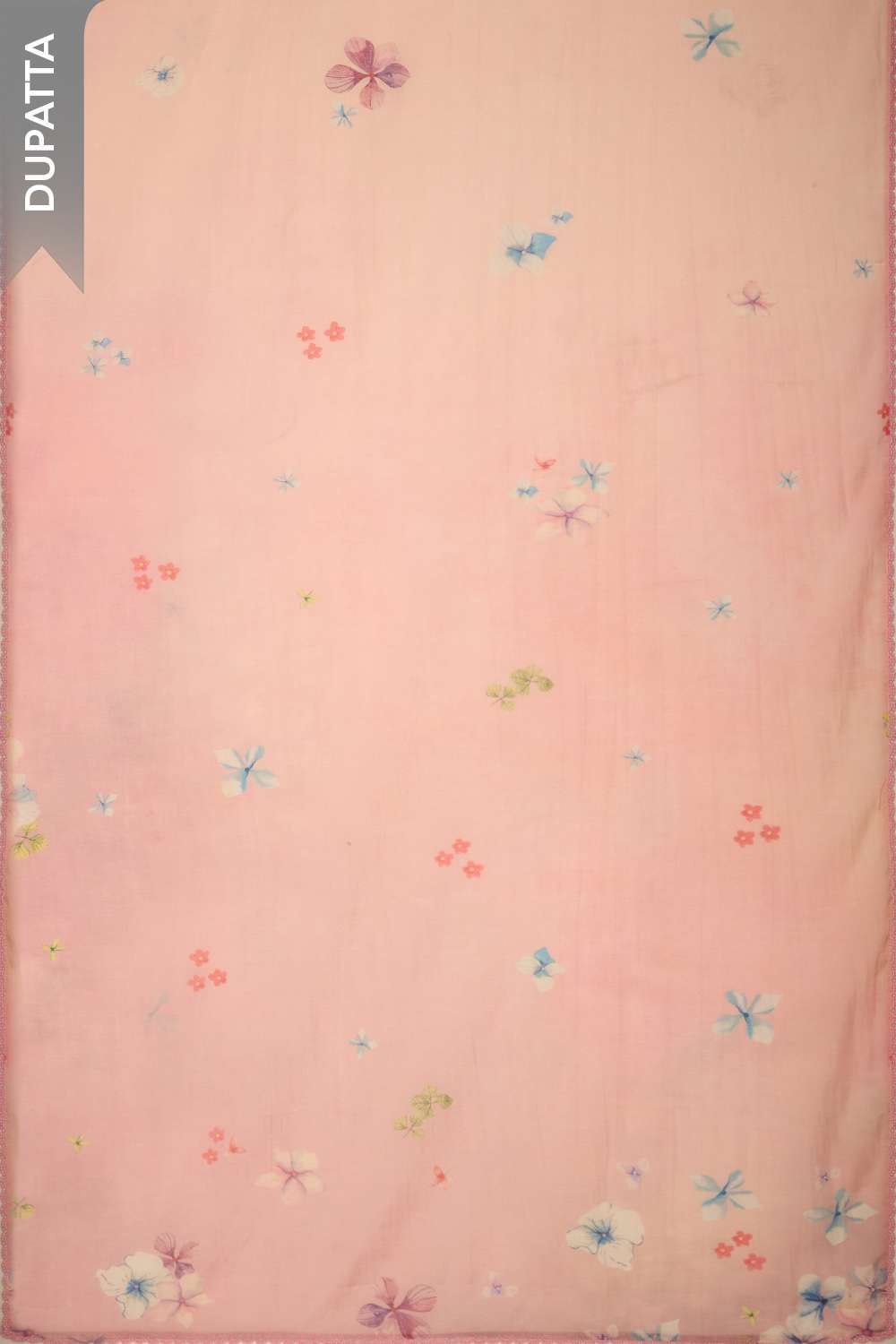 Pink Pure Viscose Embroidered Unstitched Suit Set image number null