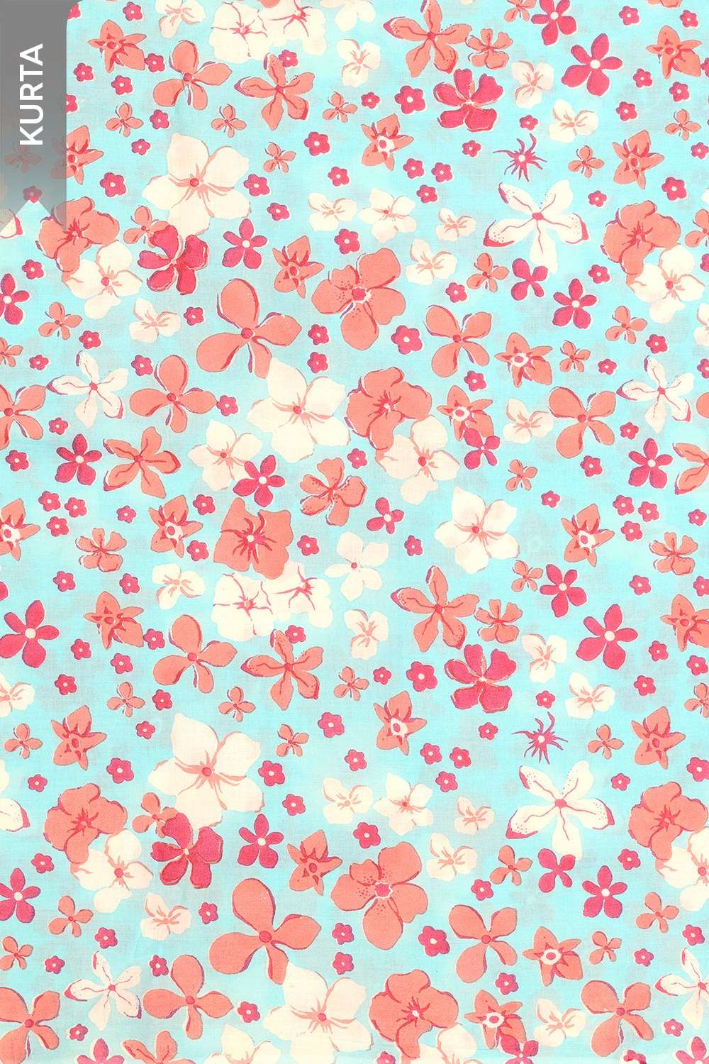 Light Blue Pure Cotton Screen Printed Unstitched Suit Set image number null