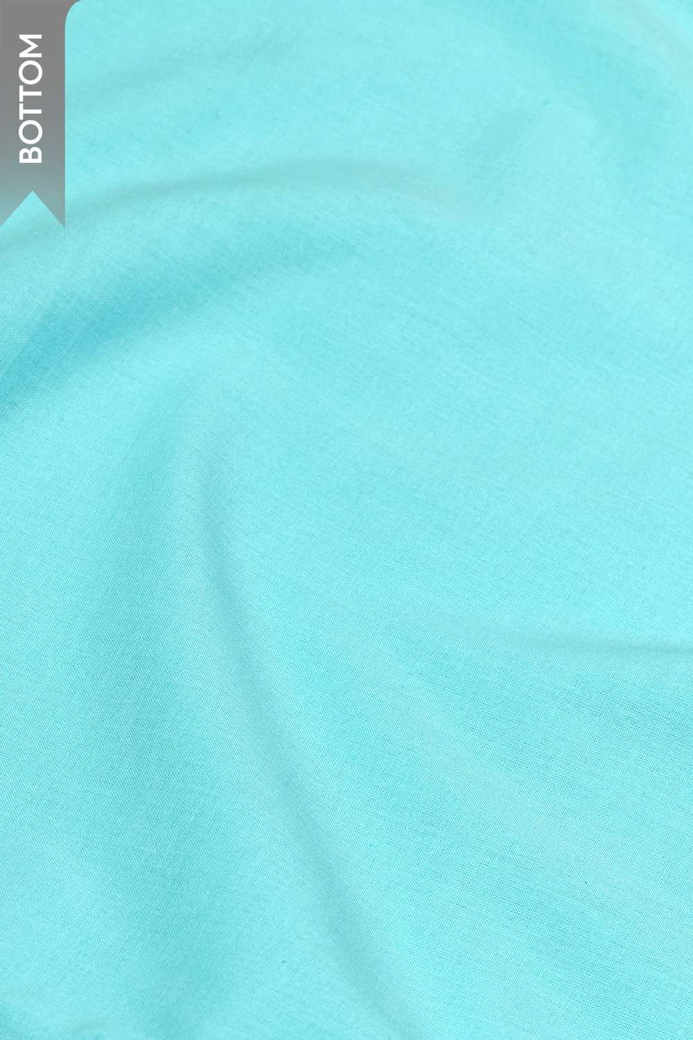 Light Blue Pure Cotton Screen Printed Unstitched Suit Set image number null