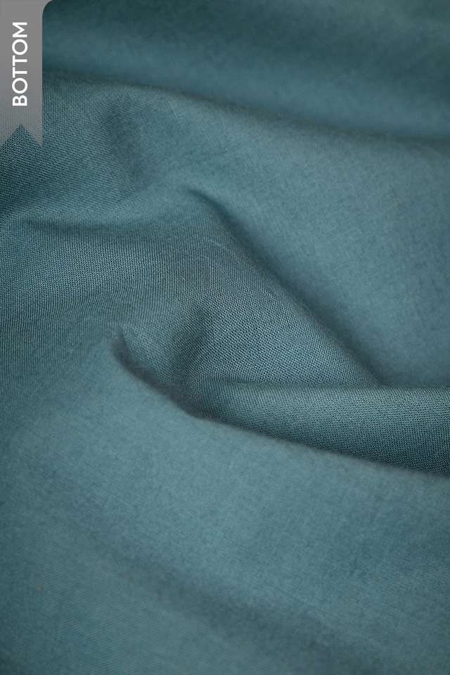 Blue Pure Cotton Embroidered Unstitched Suit Set thumbnail image number null