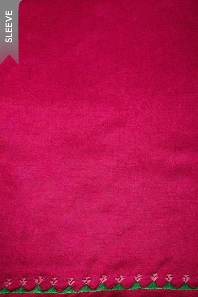 Dark Pink Pure Viscose Embroidered Unstitched Suit Set thumbnail image number null