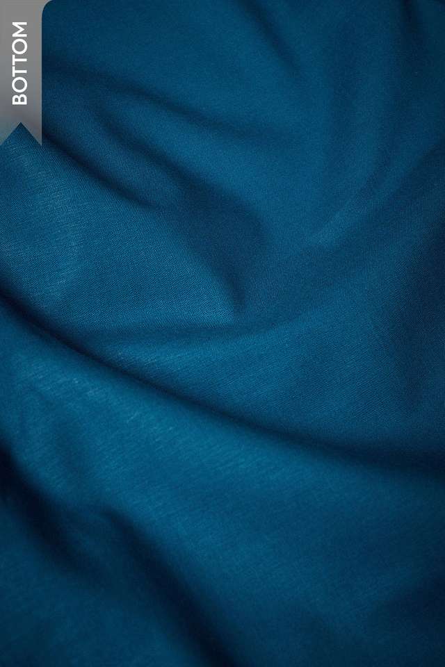 Dark Blue Pure Silk Cotton Gota Patti Unstitched Suit Set thumbnail image number null