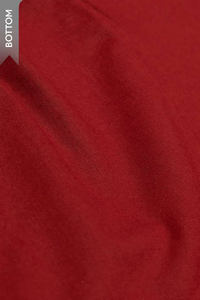 Red Pure Silk Cotton Gotta Patti Embroidered Unstitched Suit Set thumbnail image number null