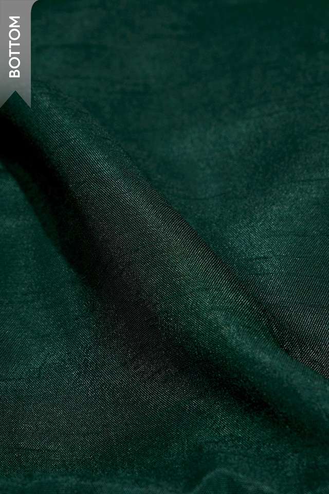 Dark Green Pure Viscose Embroidered Unstitched Suit Set thumbnail image number null