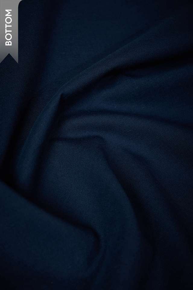 Dark Blue Pure Cotton Embroidered Unstitched Suit Set thumbnail image number null
