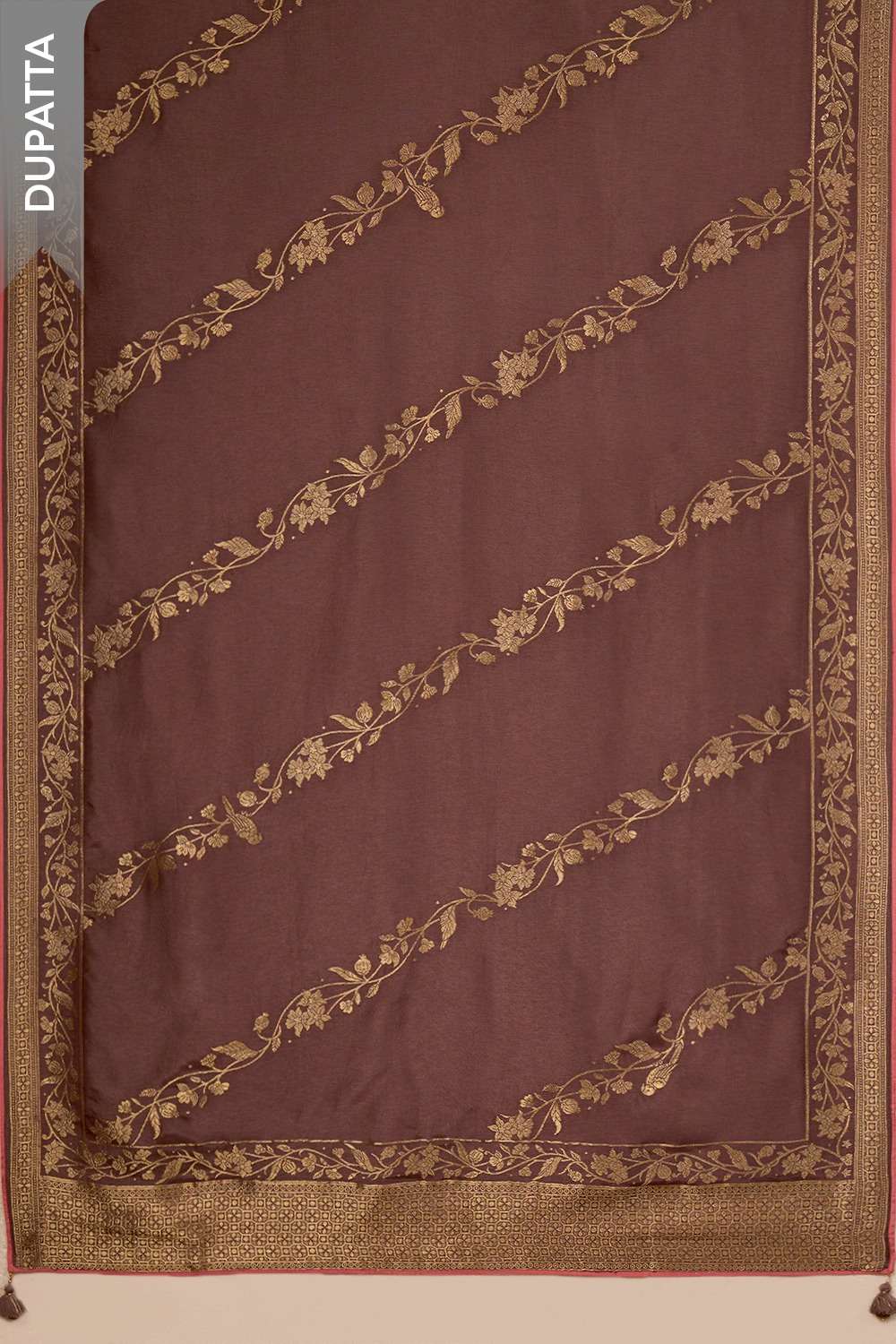 Pink Pure Viscose Embroidered Unstitched Suit Set image number null