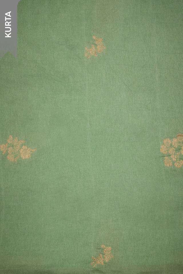 Green Pure Viscose Woven Unstitched Suit Set thumbnail image number null