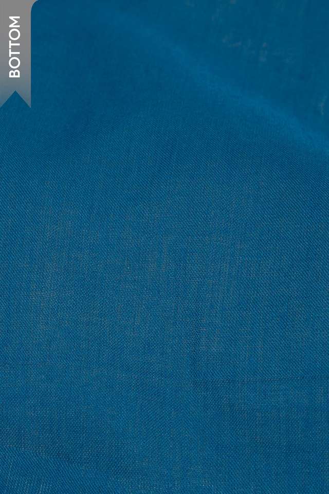 Dark Blue Pure Cotton Kantha Embroidered Unstitched Suit Set thumbnail image number null