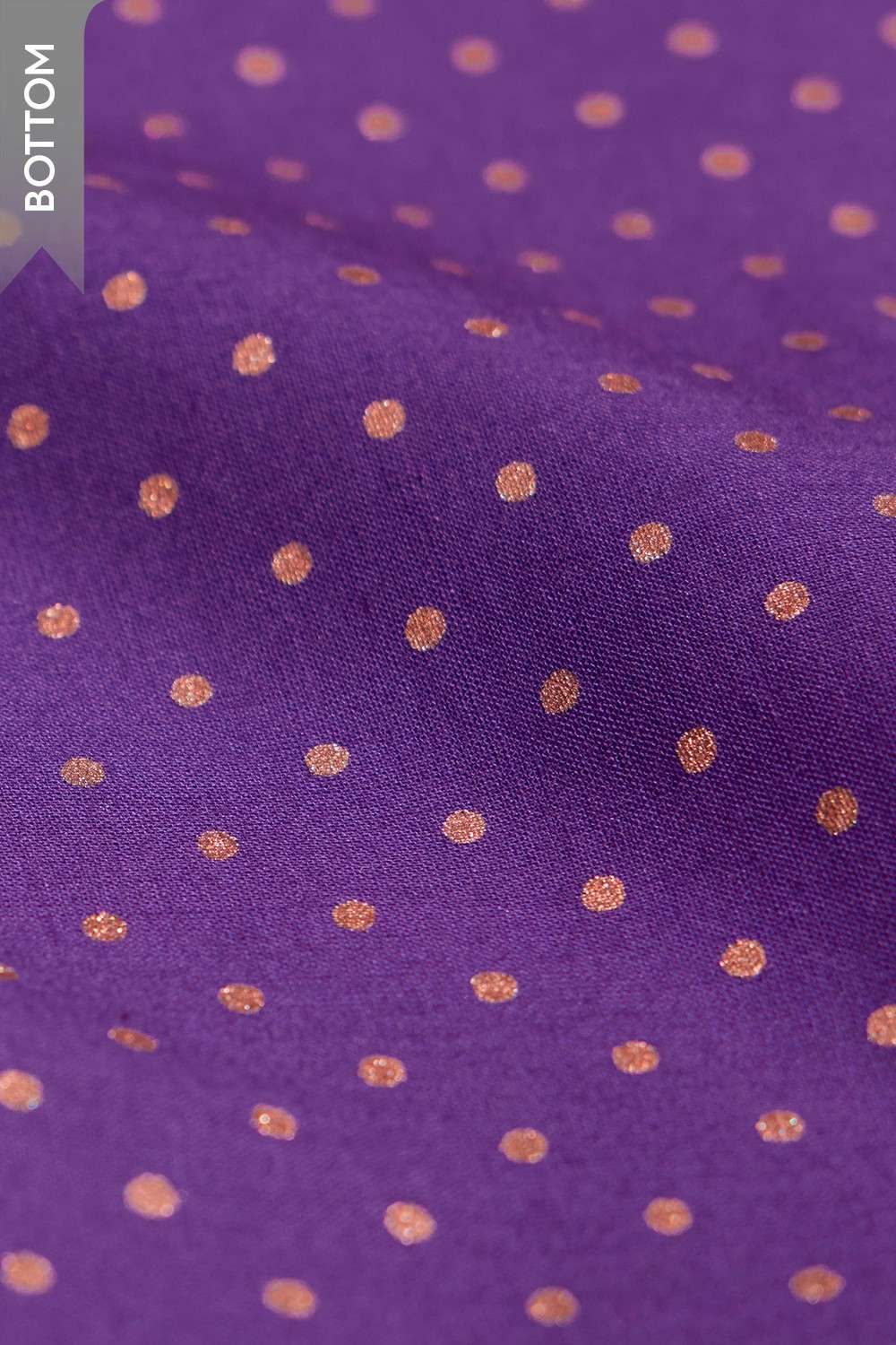 Dark Violet Pure Silk Cotton Block Printed Unstitched Suit Set image number null
