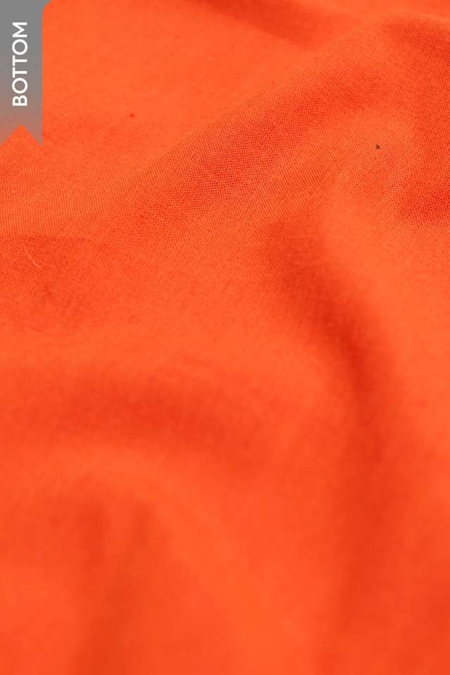 Orange Pure Cotton Embroidered Unstitched Suit Set thumbnail image number null