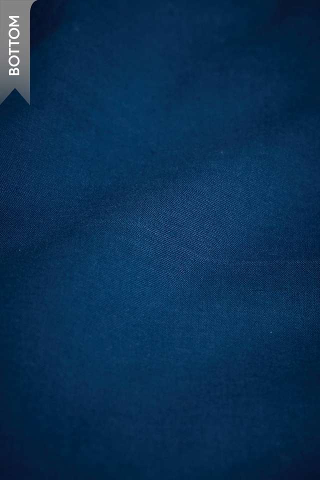Dark Blue Pure Silk Cotton Block Printed Unstitched Suit Set thumbnail image number null
