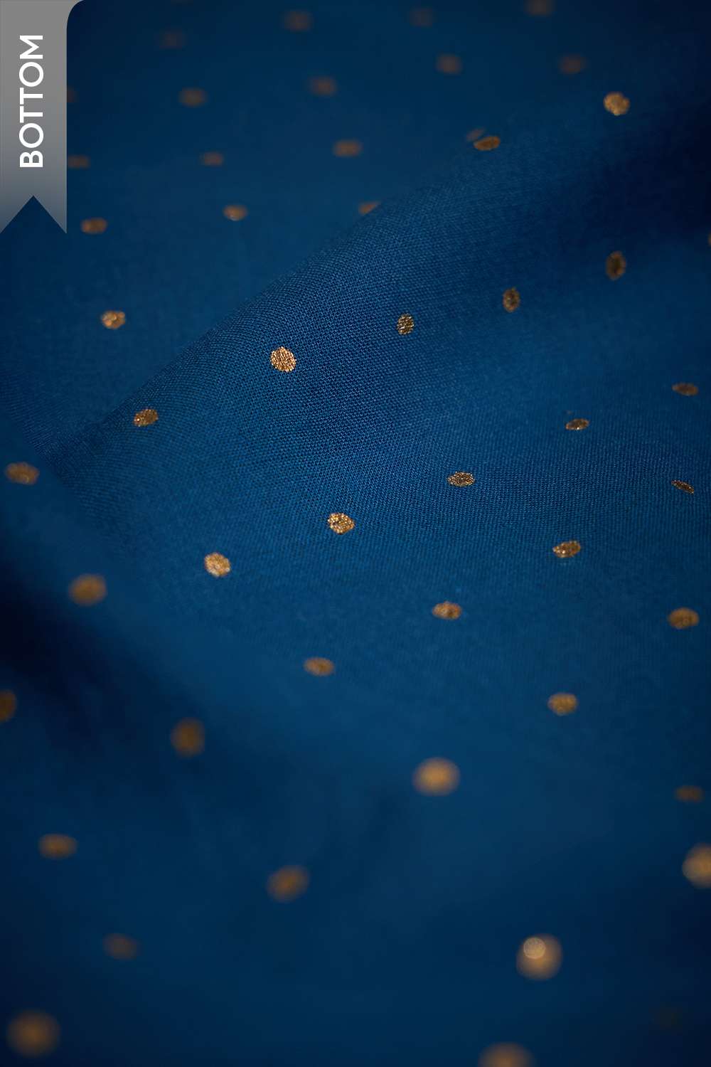 Dark Blue Embroidered Pure Silk Cotton Unstitched Suit Set image number null
