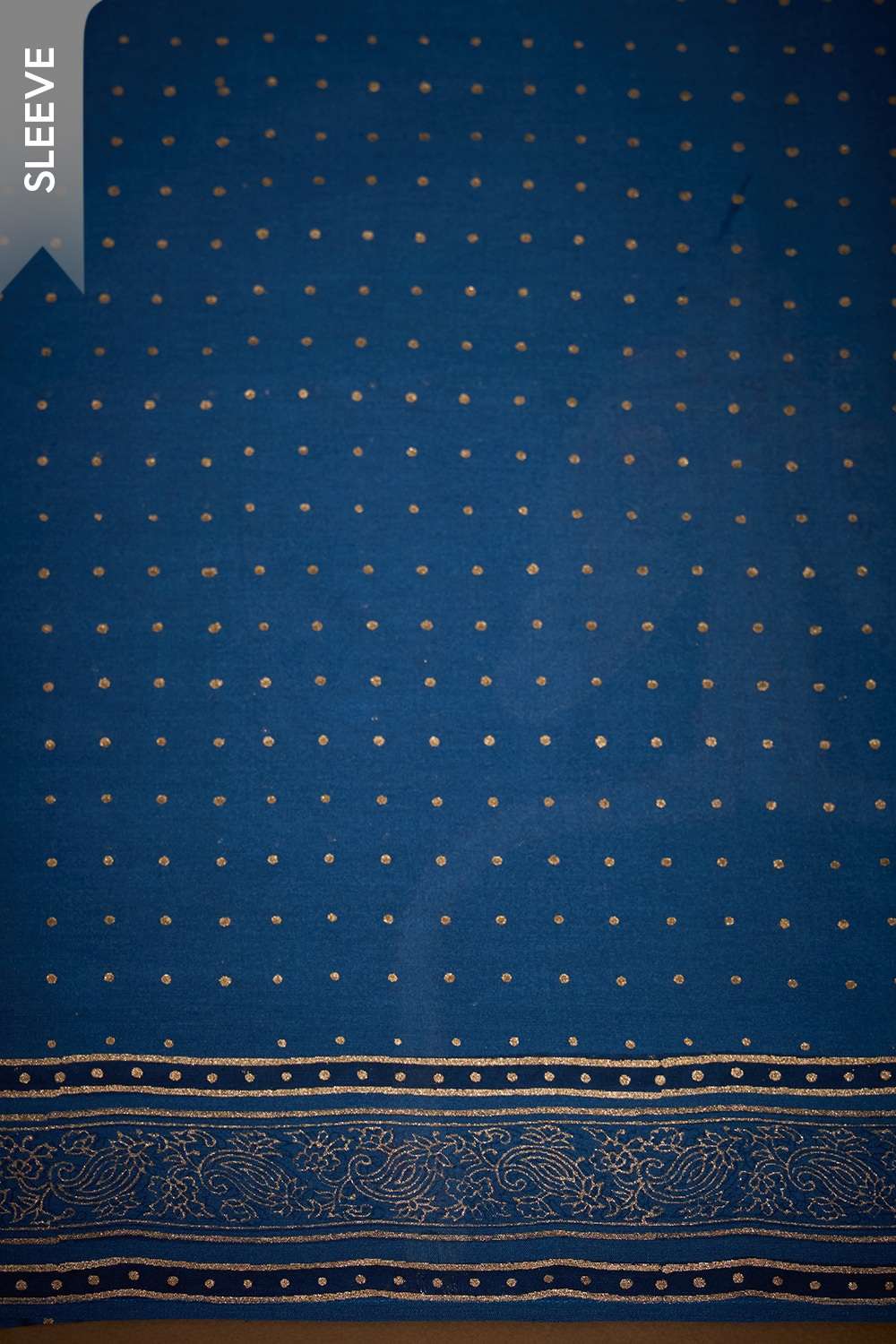 Dark Blue Embroidered Pure Silk Cotton Unstitched Suit Set image number null