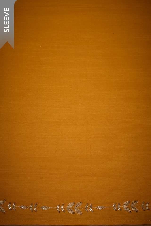 Orange Embroidered Viscose Unstitched Suit Set thumbnail image number null