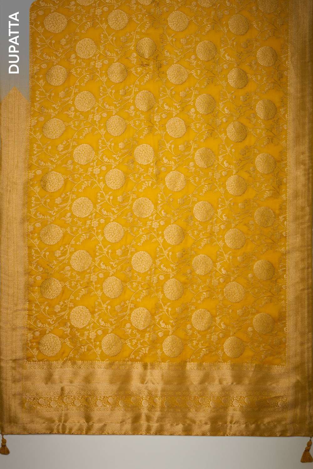 Yellow Woven Viscose Unstitched Suit Set image number null