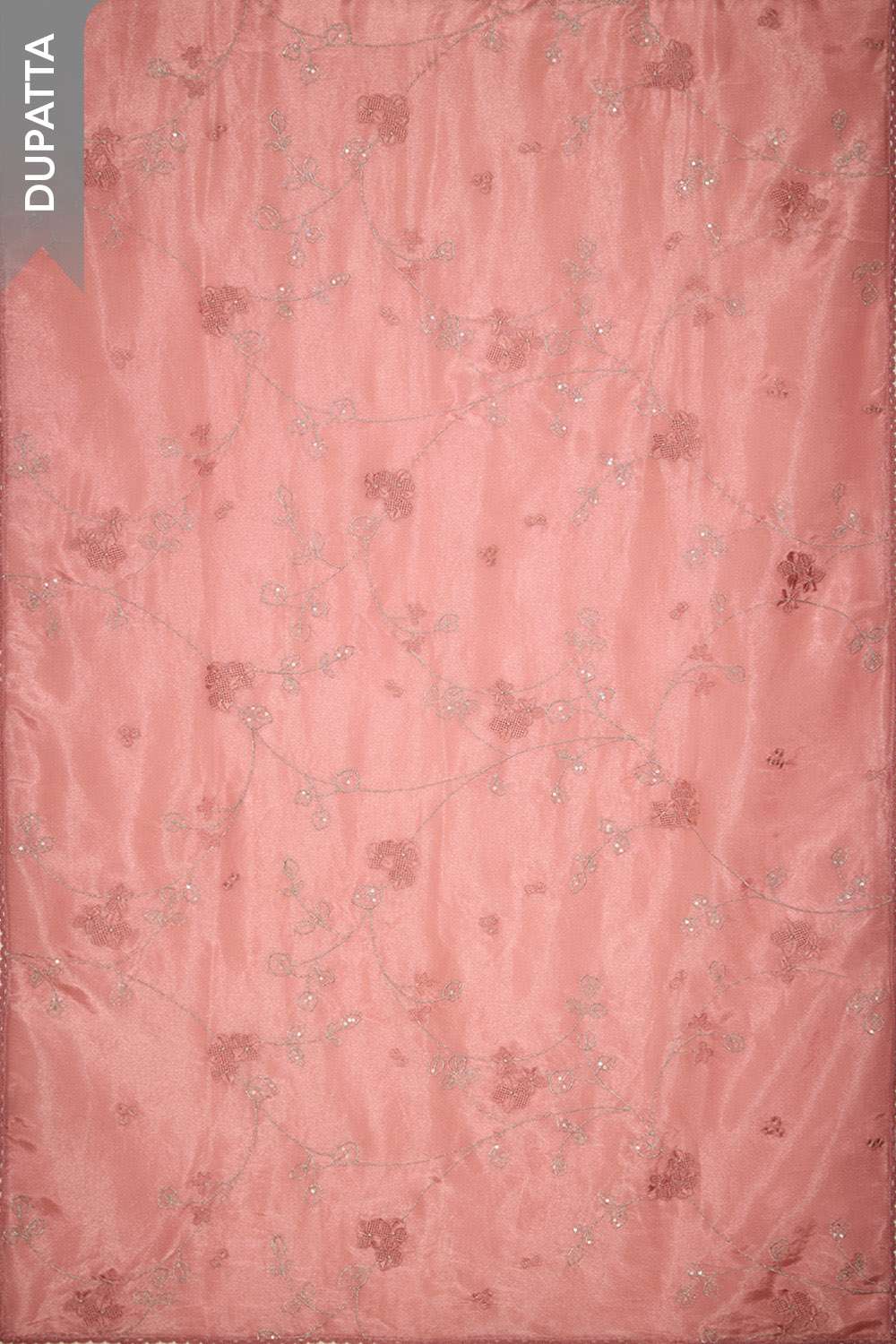 Pink Pure Viscose Embroidered Unstitched Suit Set image number null
