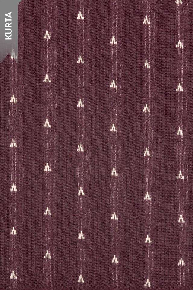 Purple Woven Pure Cotton Unstitched Suit Set thumbnail image number null