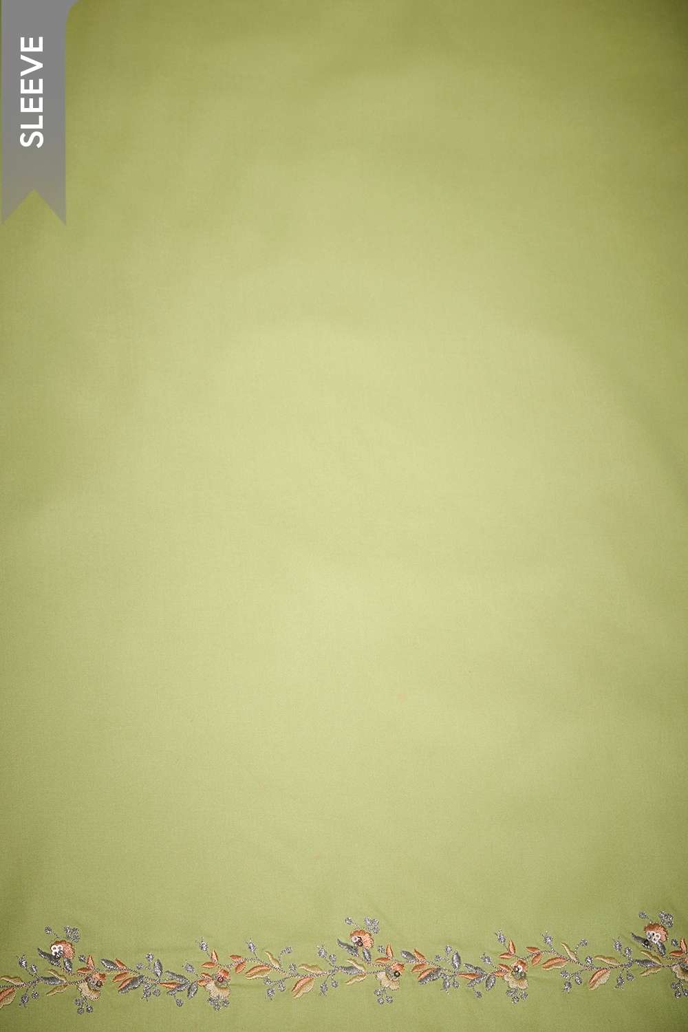 Green Viscose Embroidered Unstitched Suit Set image number null