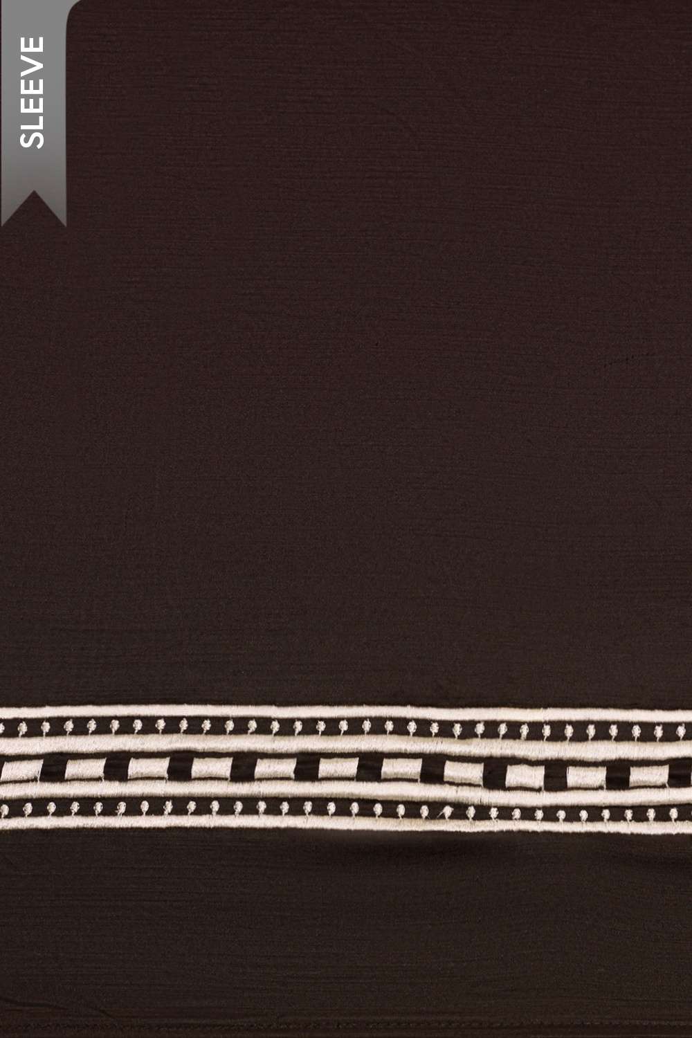 Black Viscose Embroidered Unstitched Suit Set image number null