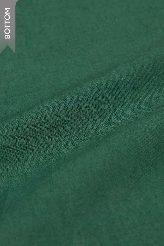 Green Tie and Dye Shibori Pure Silk Cotton Unstitched Suit Set thumbnail image number null